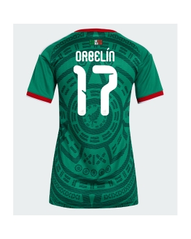 Billige Fotballdrakt Mexico Orbelin Pineda #17 Replika Hjemmedrakt Dame VM 2026 Kortermet Billige Fotballdrakt Mexico Orbelin Pineda #17 Replika Hjemmedrakt Dame VM 2026 Kortermet